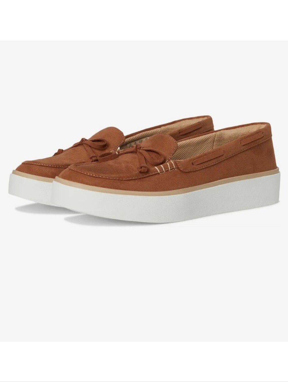 New w/Box Dr. Scholl's Madison Sea Faux Suede Slip-On Platform Boat Shoes